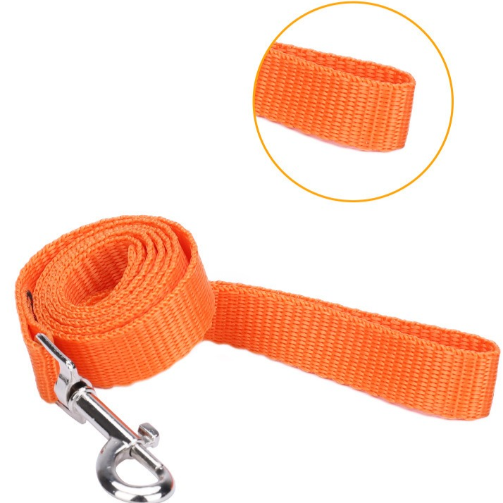 Breathable Reflective Pet Harness Set: Vest-Style Dog Harness + Leash - Orange and Blue-M