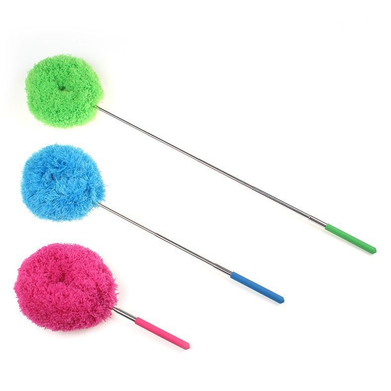 6-Pack, Telescopic Microfiber Duster with Extendable Handle, for High Ceiling & Fan Cleaning - Orange