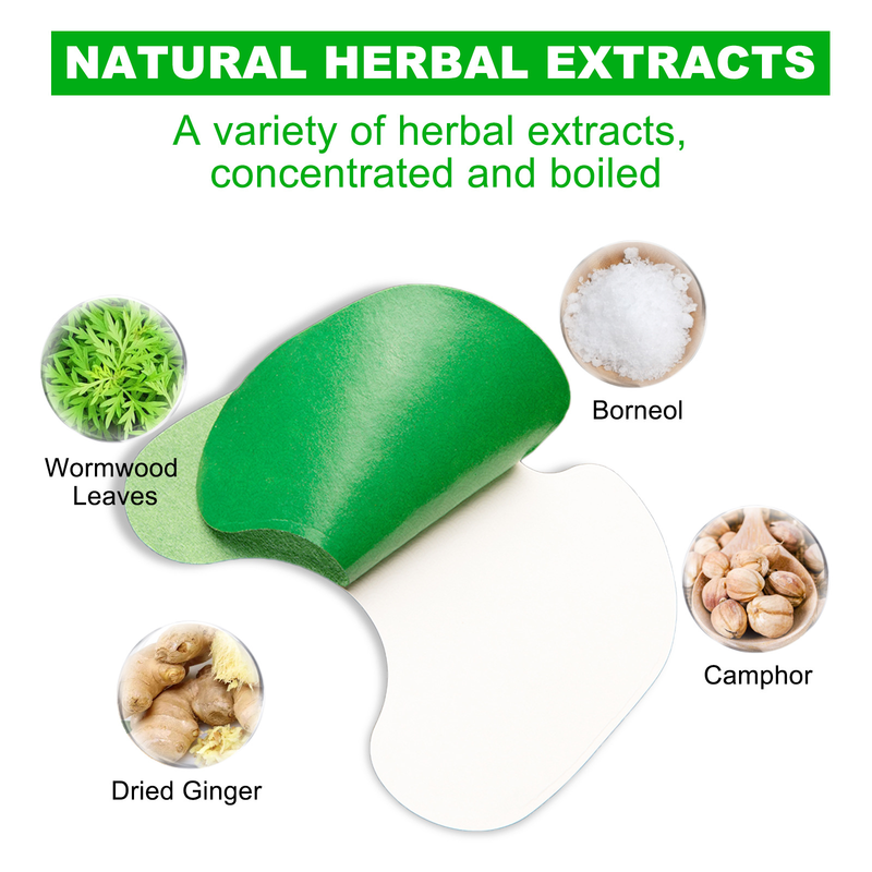 Mugwort Cervical Heat Patches: Herbal Patches for Neck and Shoulder Stiffness and Soreness in “Text Neck” Sufferers (48 pcs/4 boxes)