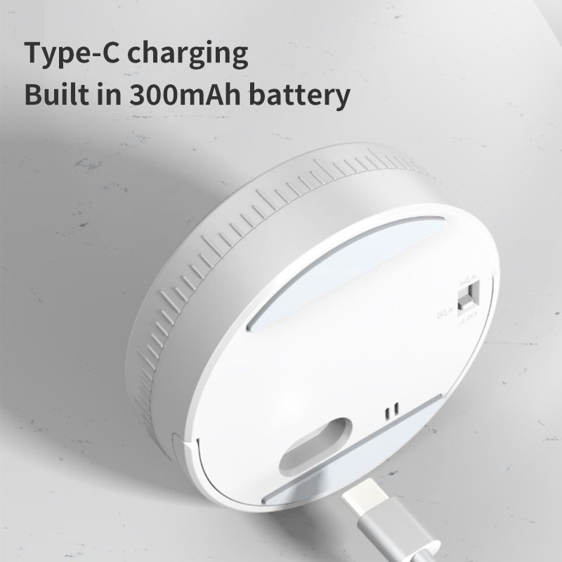 Rotating Digital Kitchen Timer, 999-Minute LED Display Timer with Magnetic Back & Stand, Type-C, for Studying and Exercising—White