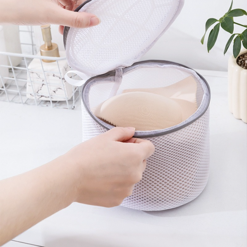 Fine Mesh Laundry Bag Set, 4 Pieces Anti-Snag Washing Bags with Zipper and Handle, for Delicate Clothes,  Bras, Household Laundry