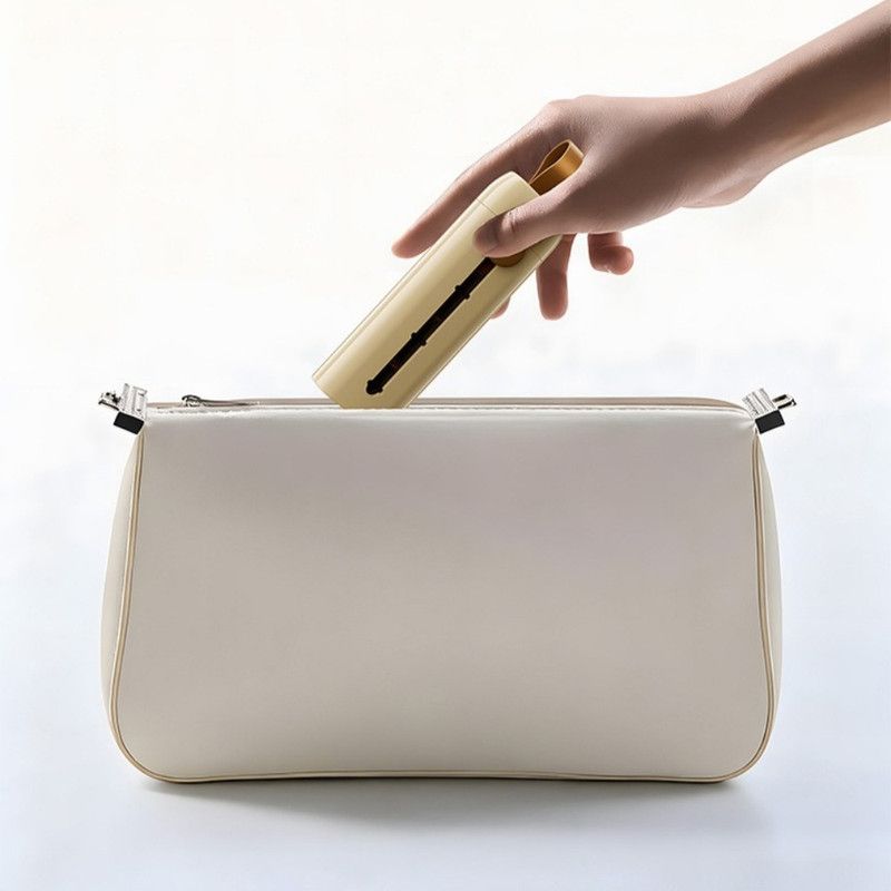 Slide-out 3-Compartment Portable Pill Case, Travel Transparent Separate Grid Medicine Storage Box—Beige