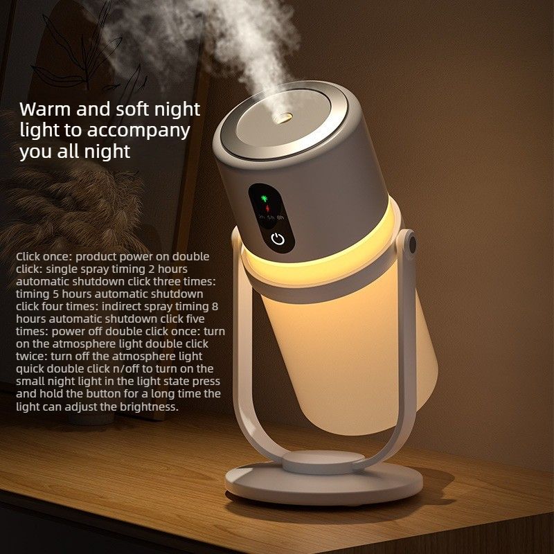Portable Air Humidifier - Replenishing Moisture, Silent, Suitable for Office Desk and Bedroom