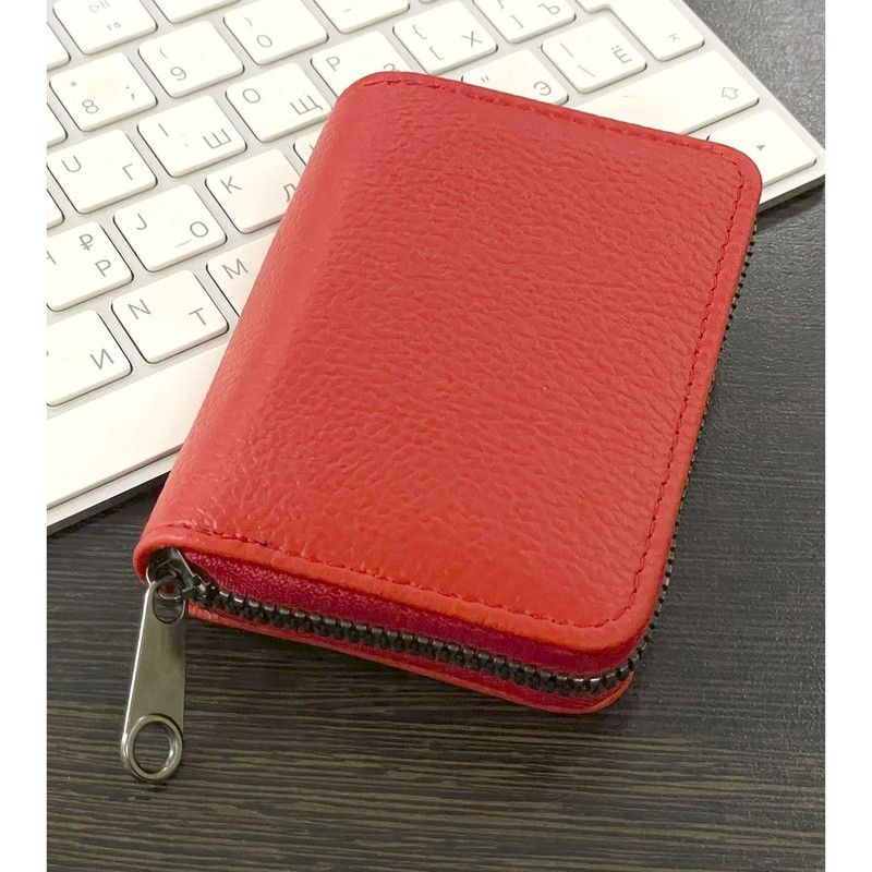 Men's Card Holder, Business Card Holder, Card Sleeve, Credit Card Holder，Red