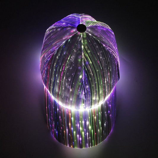 LED Fiber Optic Light-Up Cap
