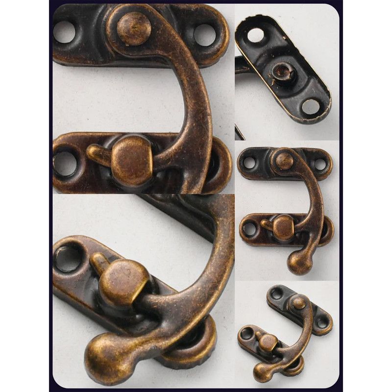 Antique Tin Box Clasp – Wine Box Buckle, Gift Box Lock