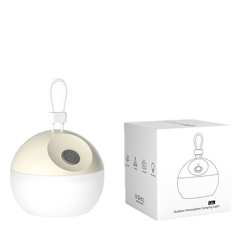 Outdoor Camping Lantern – Portable Rechargeable LED Atmosphere Light with Hanging Strap