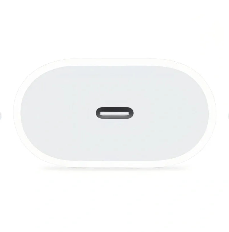 20W USB-C Fast Charger with 1m Cable - White, Compatible with iPhone 15/16/17