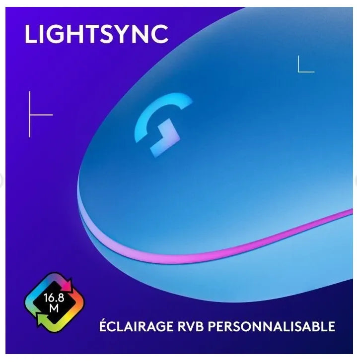 Logitech G203 LIGHTSYNC Wired Gaming Mouse - Blue