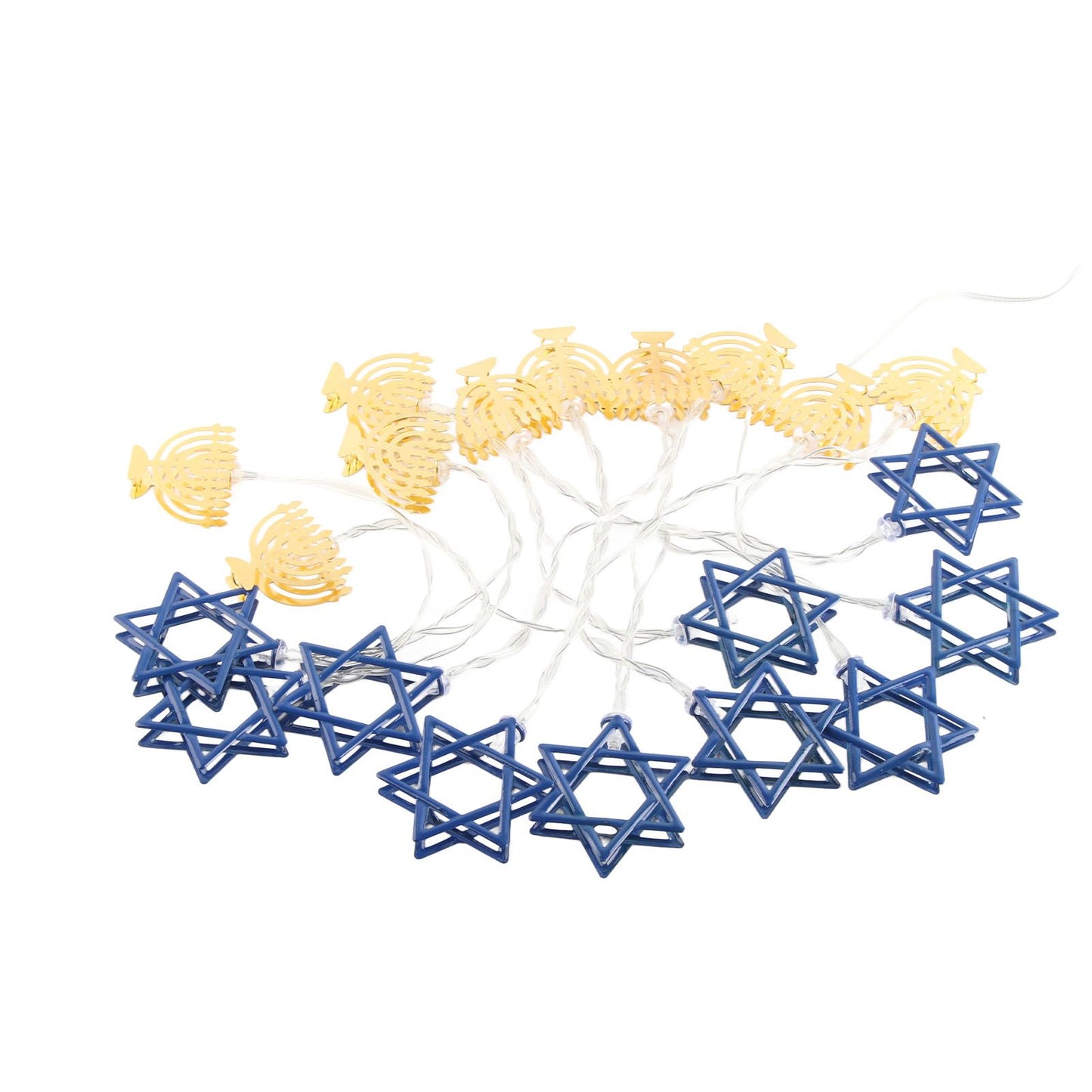LED Hanukkah String Lights Hexagonal Star Fairy Light 3 Meters 20 LED Decoration Lights