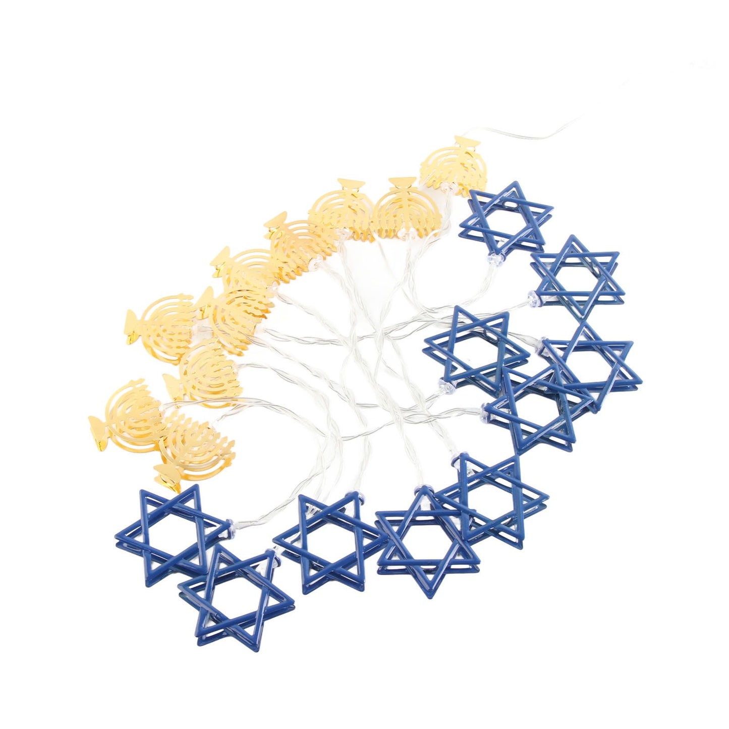 LED Hanukkah String Lights Hexagonal Star Fairy Light 3 Meters 20 LED Decoration Lights