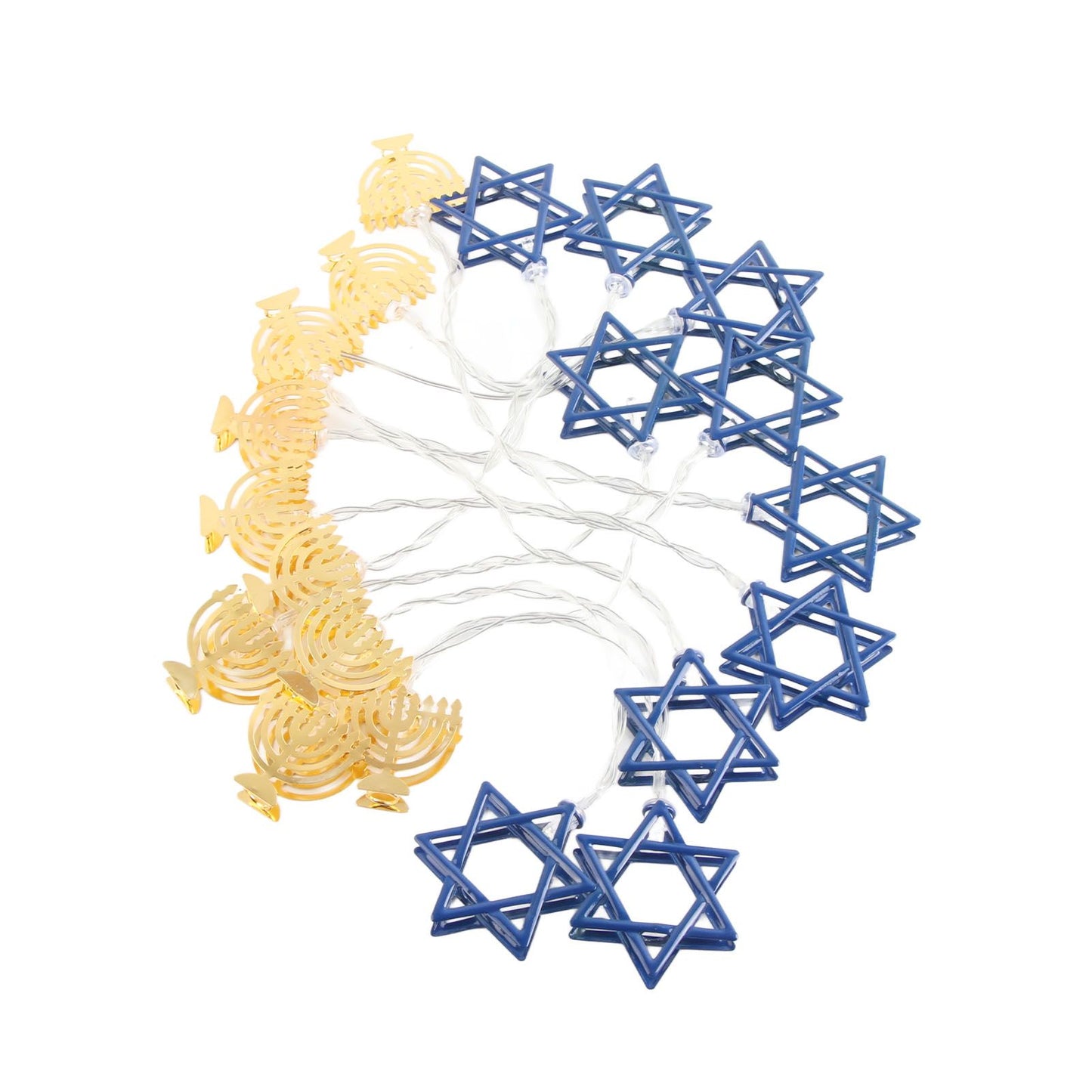 LED Hanukkah String Lights Hexagonal Star Fairy Light 3 Meters 20 LED Decoration Lights