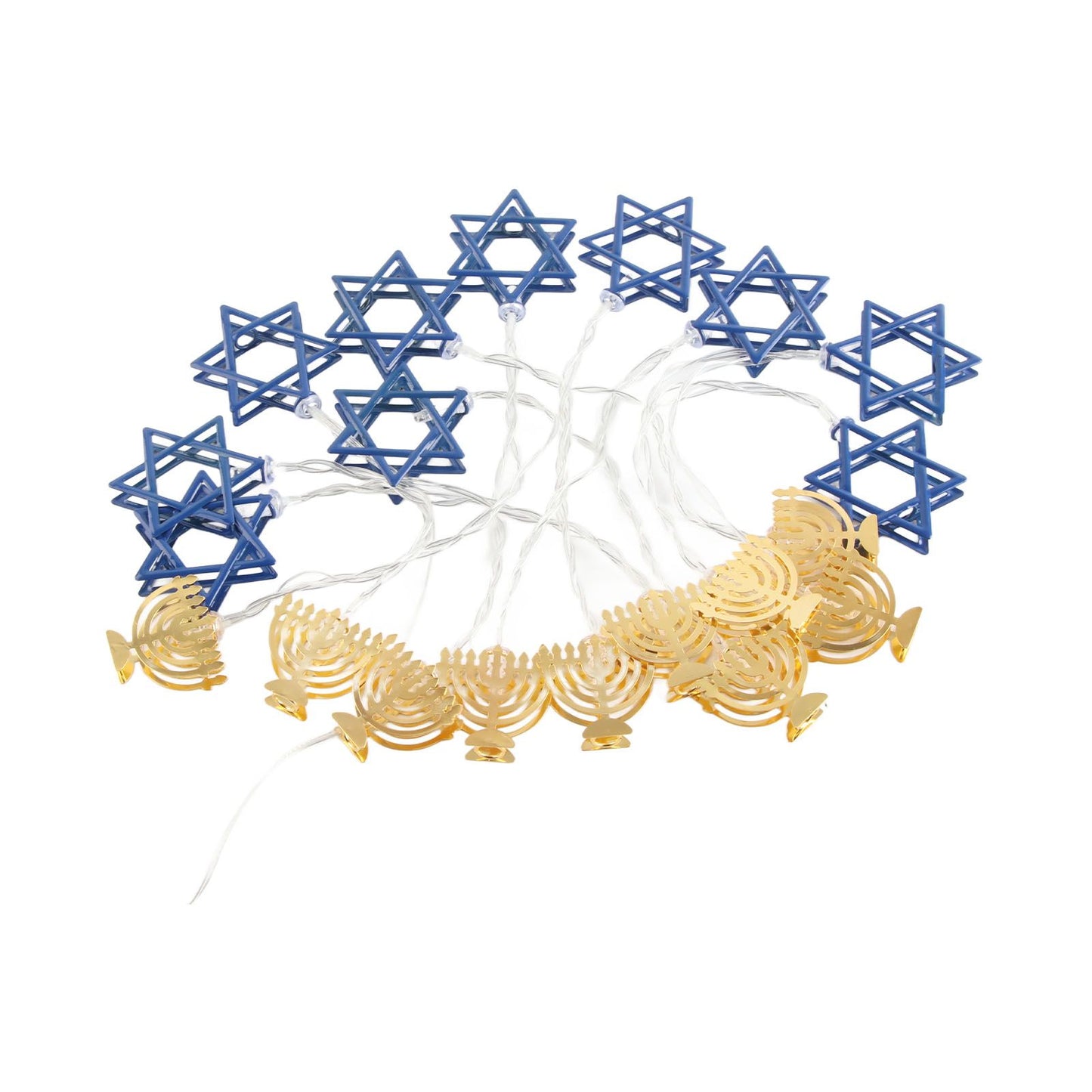 LED Hanukkah String Lights Hexagonal Star Fairy Light 3 Meters 20 LED Decoration Lights