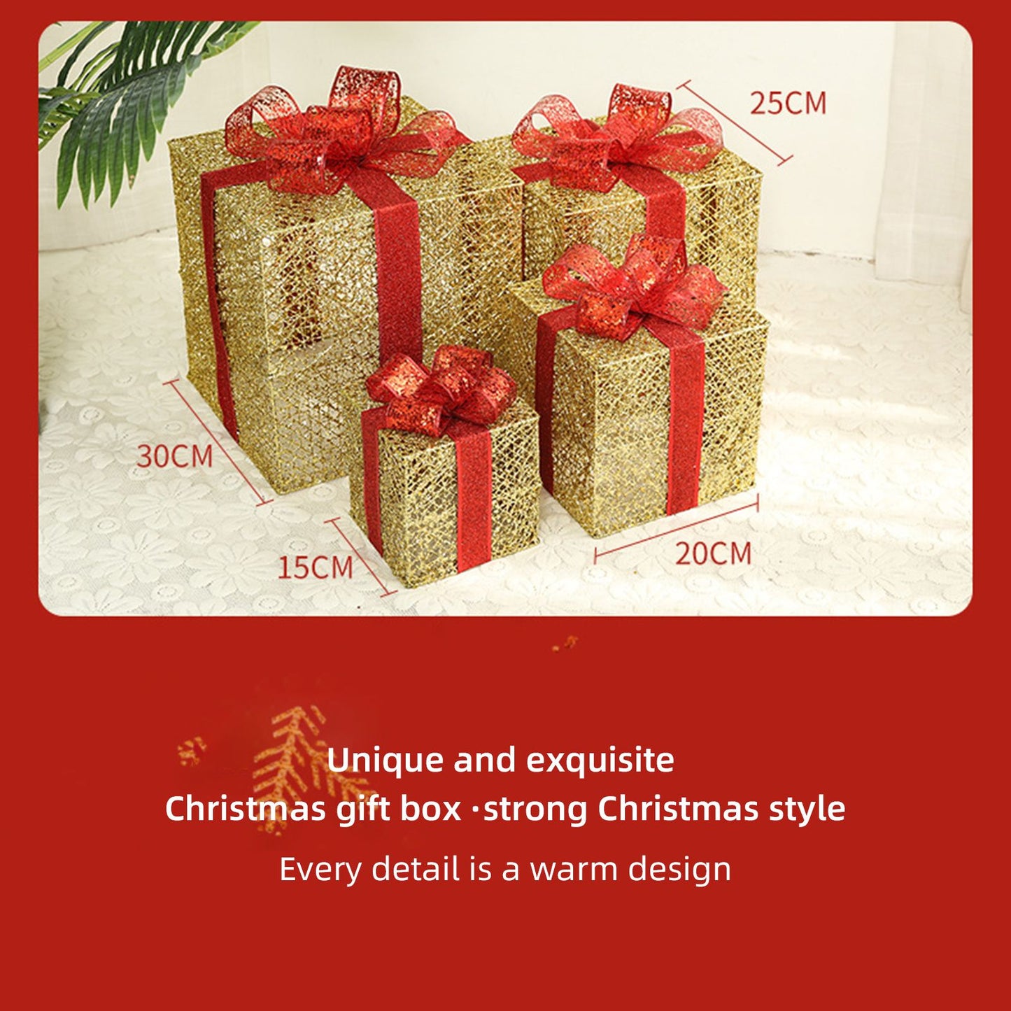 Christmas Gift Boxes for Christmas Indoor Outdoor Decorations