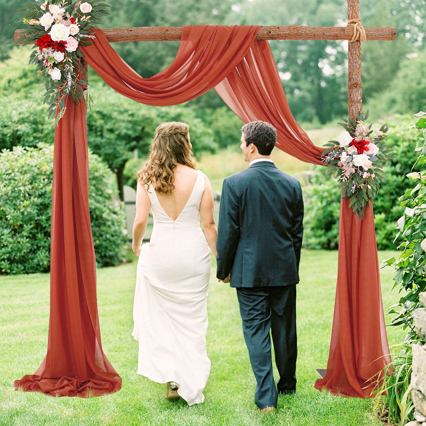 Wedding Arch Chiffon Fabric Drapery Wedding Drapery Arch Decoration Wedding Decor