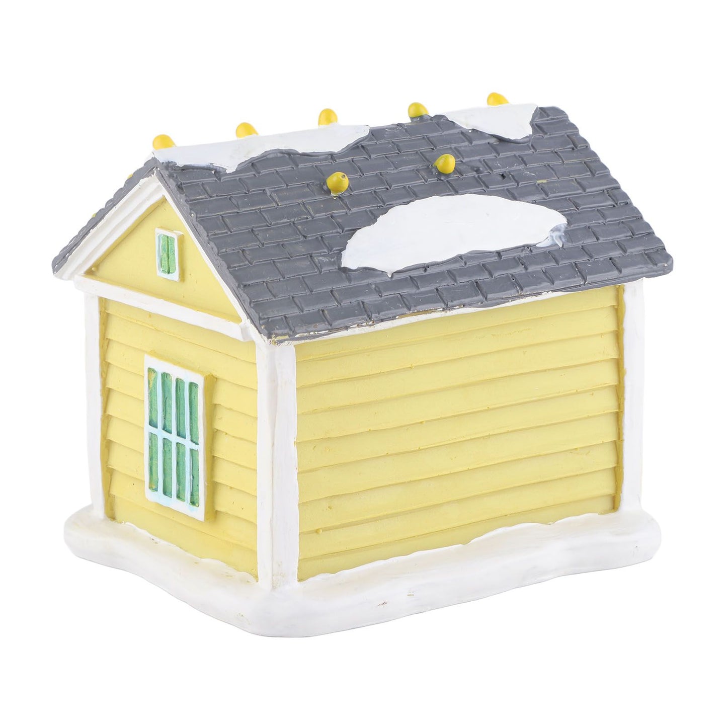 Christmas Village House LED Lighted Desk Building Resin House Statue Ornaments for Tabletop Centerpiece Fireplace Mantel