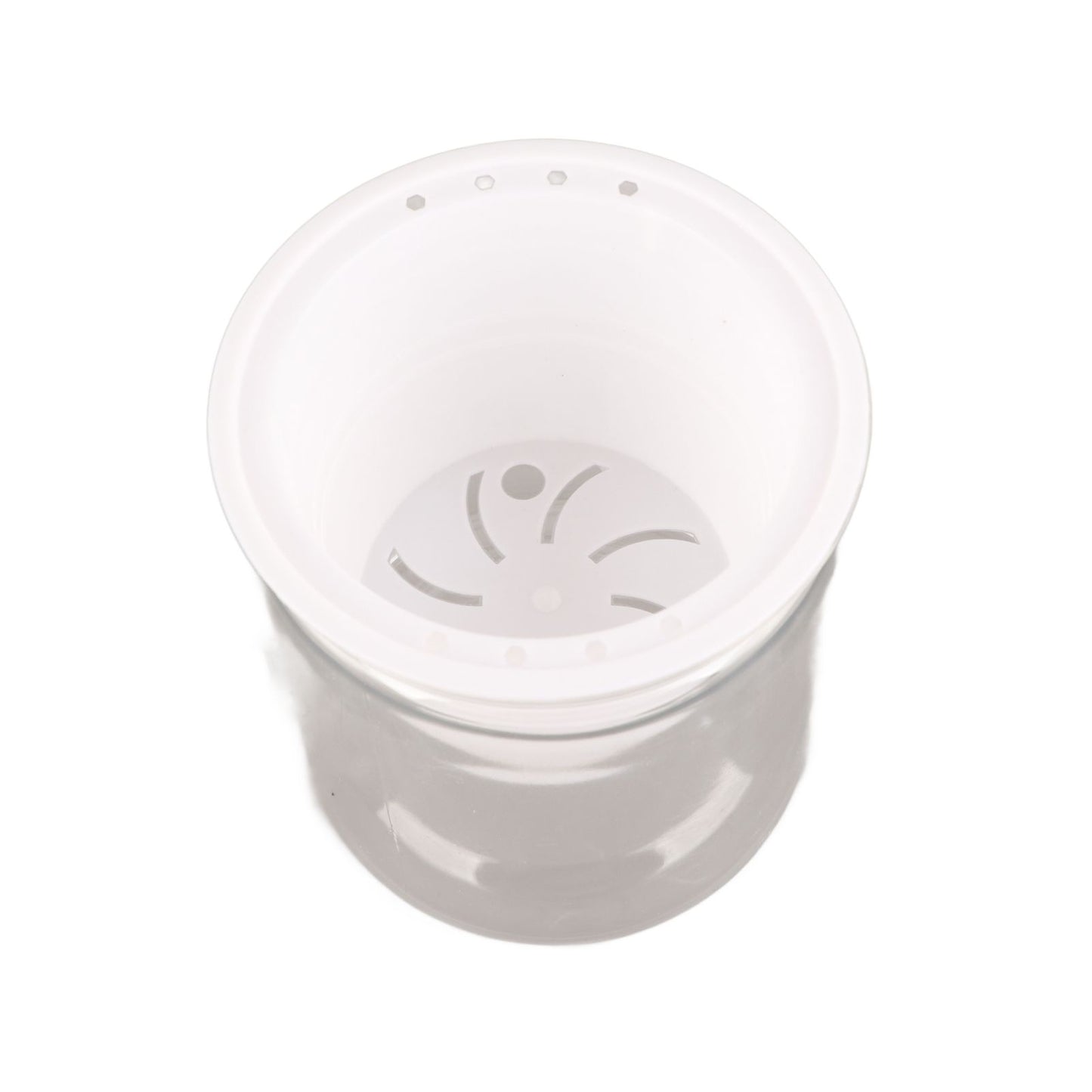 Automatic Water Absorbing Transparent Pot Creative Round Office Desktop Green Plant Hydroponic Plastic Flower Pots