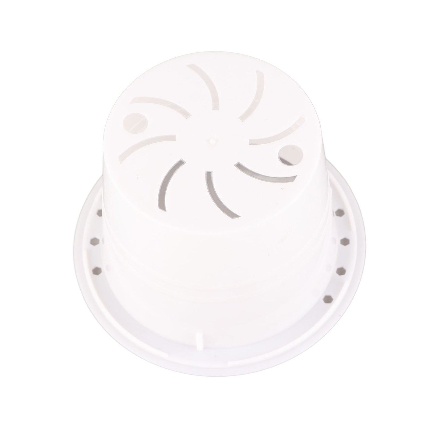 Automatic Water Absorbing Transparent Pot Creative Round Office Desktop Green Plant Hydroponic Plastic Flower Pots