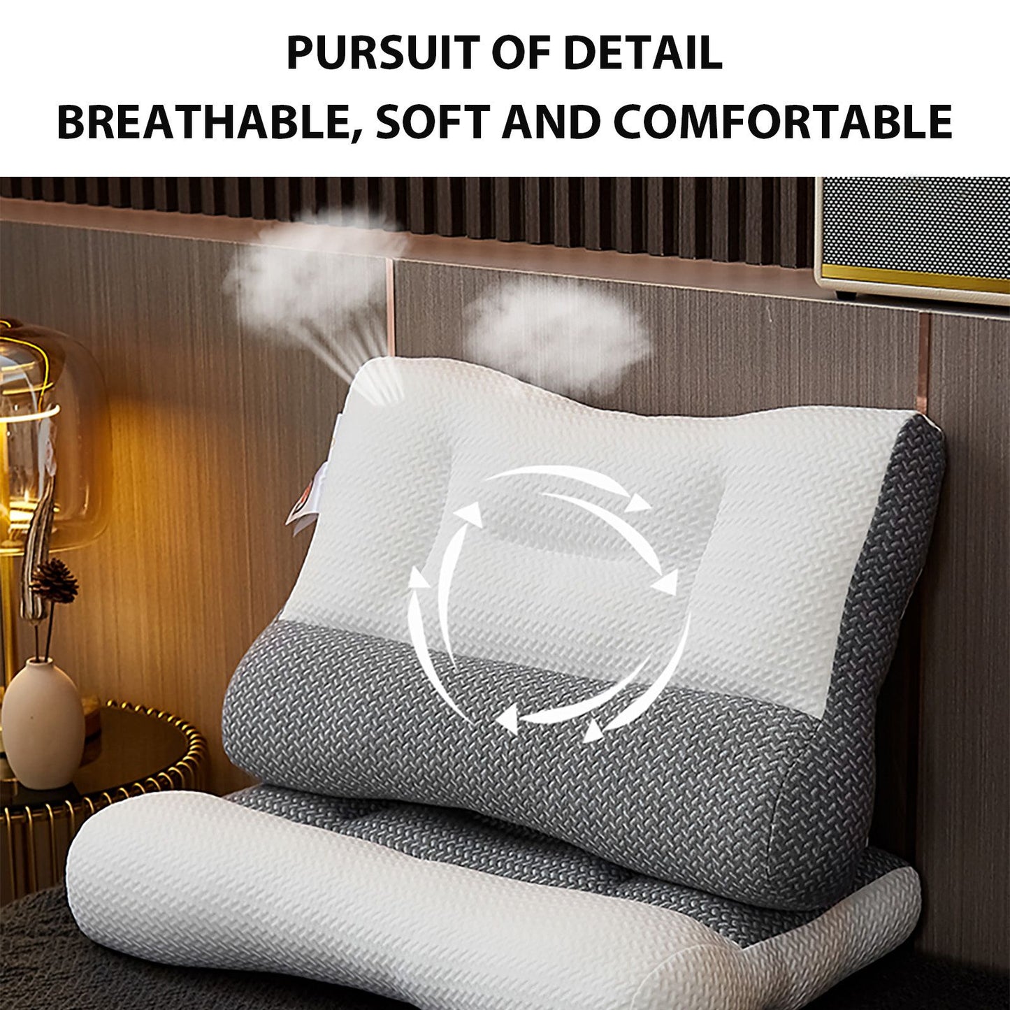 Soy Fiber Pillow Neck Pillow Cervical Ergonomic Pillow Pillow for Neck and Shoulder Pain