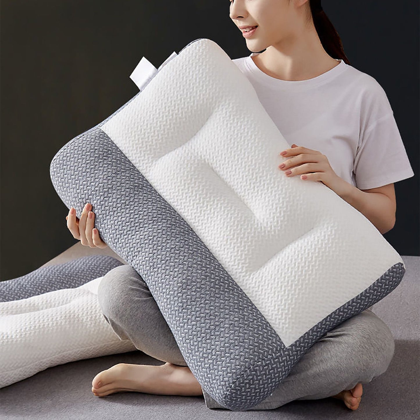 Soy Fiber Pillow Neck Pillow Cervical Ergonomic Pillow Pillow for Neck and Shoulder Pain