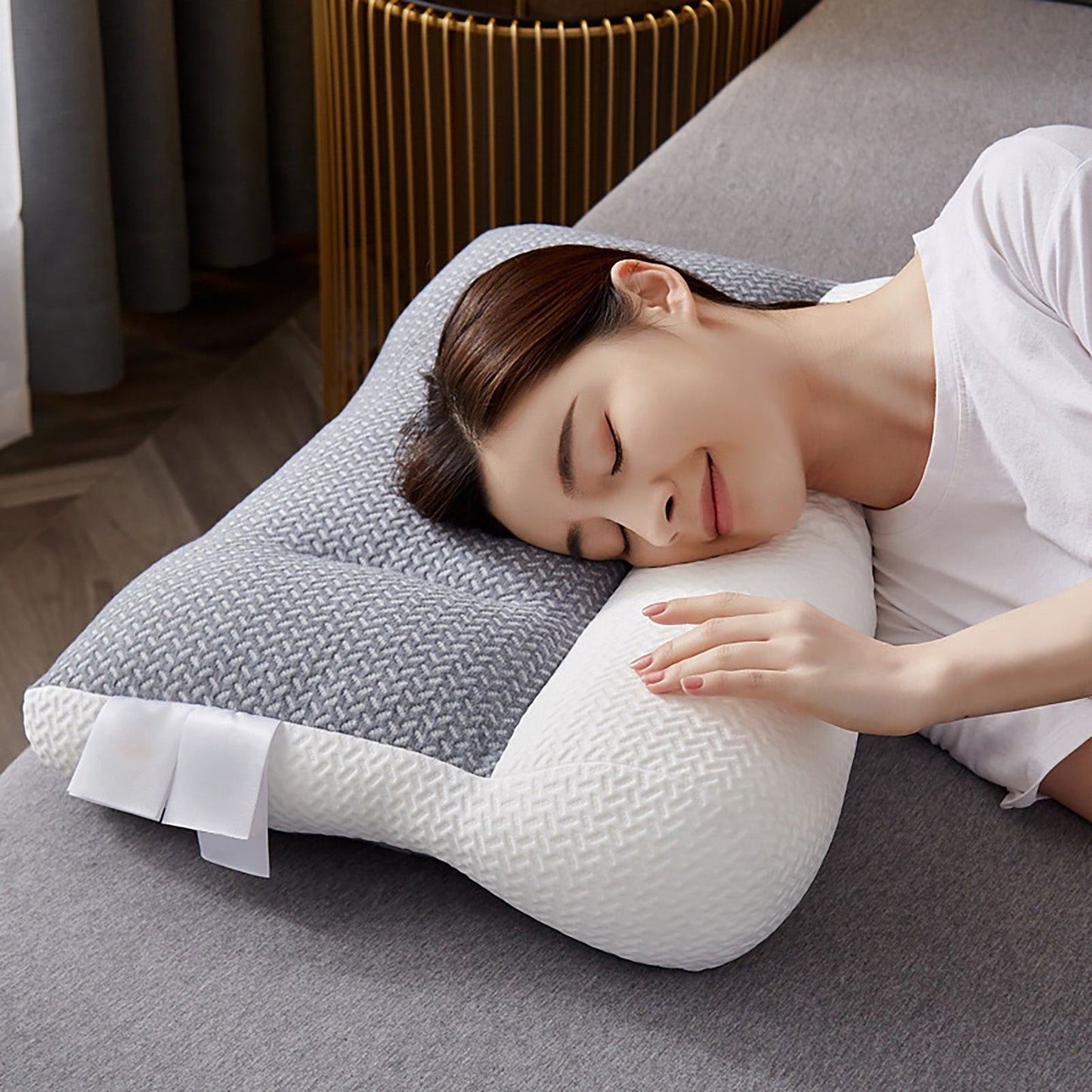 Soy Fiber Pillow Neck Pillow Cervical Ergonomic Pillow Pillow for Neck and Shoulder Pain