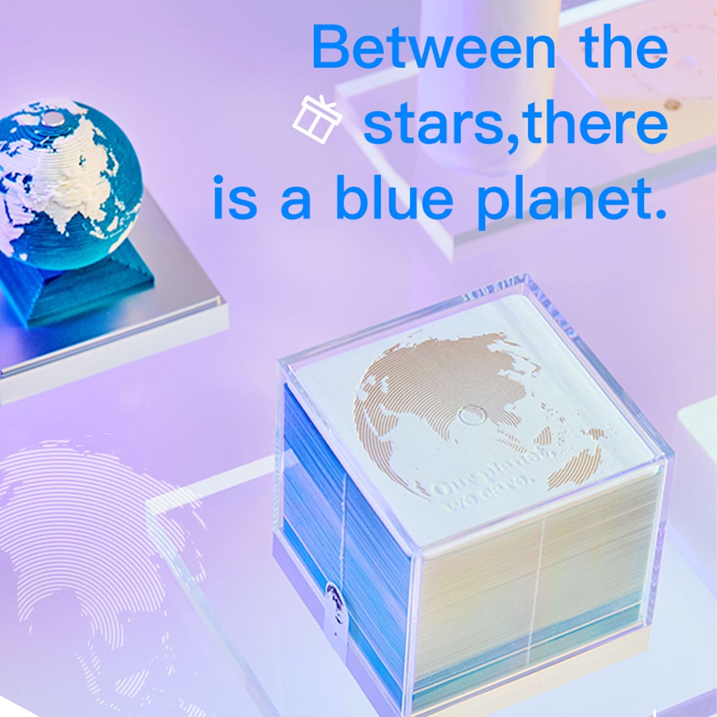 3D Earth Sculpture Calendar Model Ornaments for Home School Office Decor