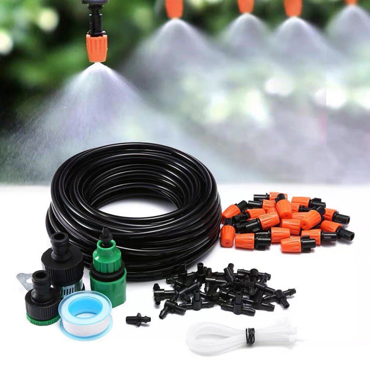 Garden Drip Irrigation System Automatic Micro Spraying Watering Kits Irrigation Atomization System 40m/1574.8in