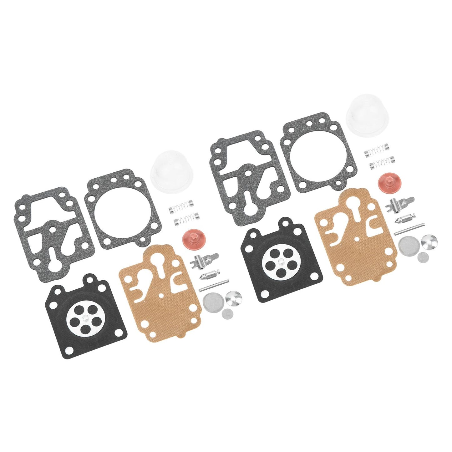 2 Sets Carburetor Diaphragm and Gasket Paper Iron Rubber Carburetor Repair Kit for Walbro 40 5 Chain Saw