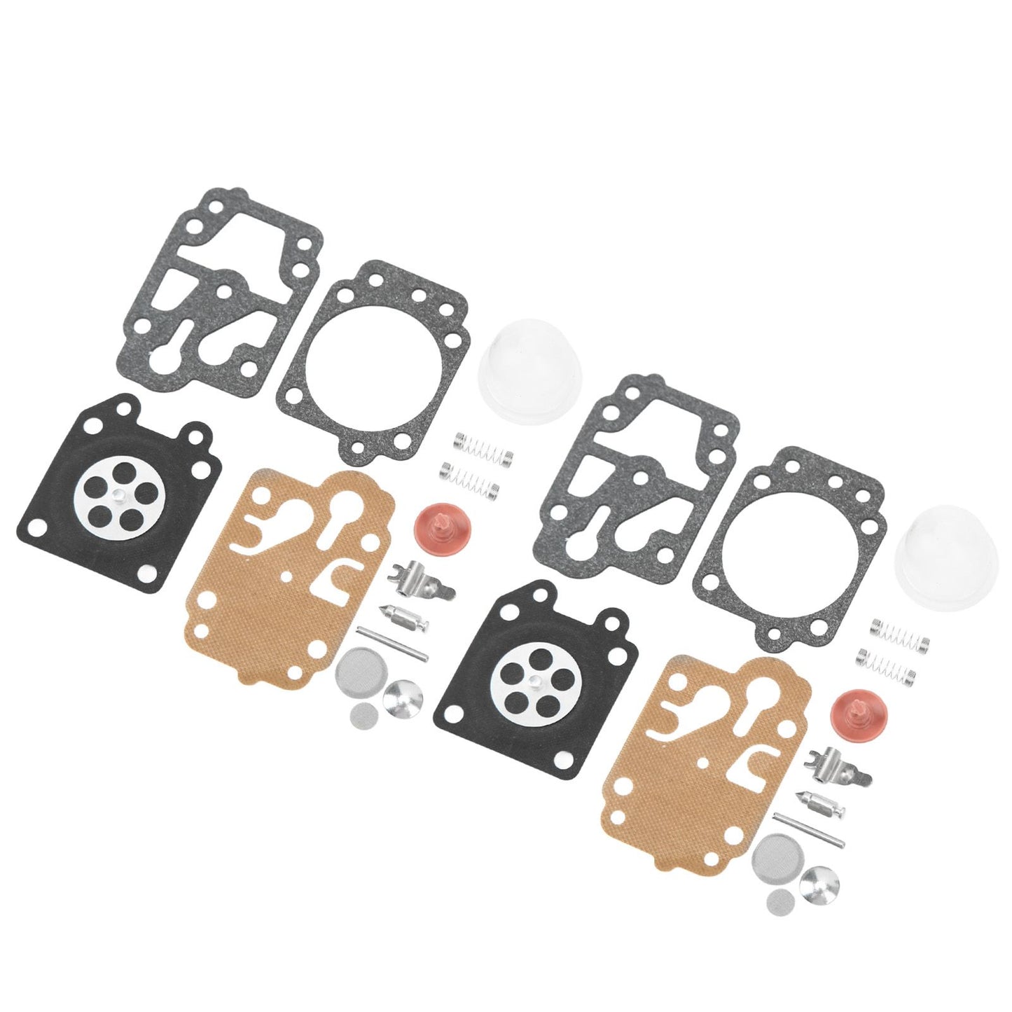 2 Sets Carburetor Diaphragm and Gasket Paper Iron Rubber Carburetor Repair Kit for Walbro 40 5 Chain Saw