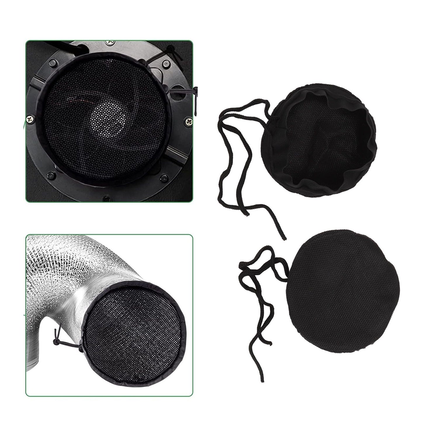 2 PCS Grow Tents Vent Cover Dust Insect Proof Filter Ventilation Cover Vent Mesh Hood for Duct System 14cm/5.5in