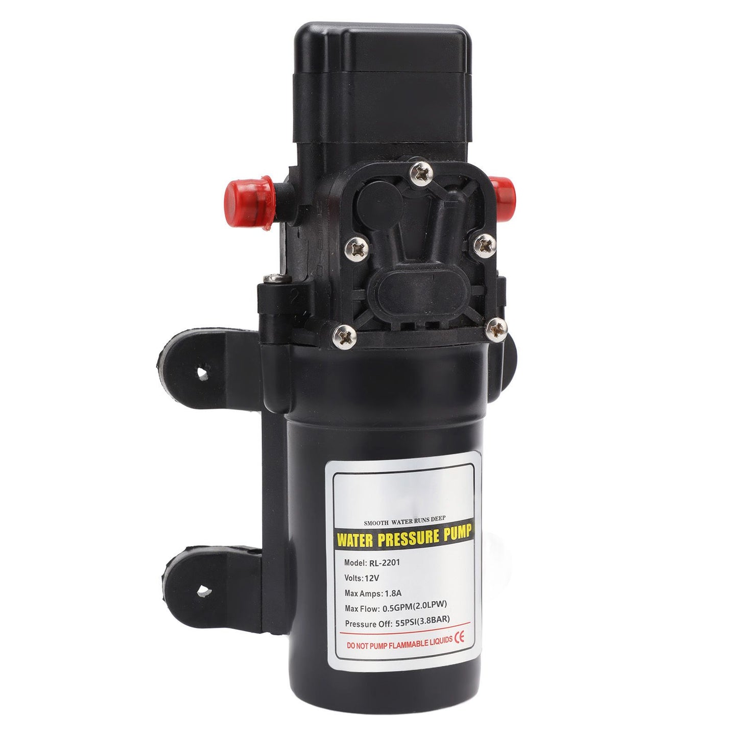 Water Pressure Diaphragm Pump Self Priming Diaphragm Pump High Pressure Water Pump for Outdoor RL 2201 12V