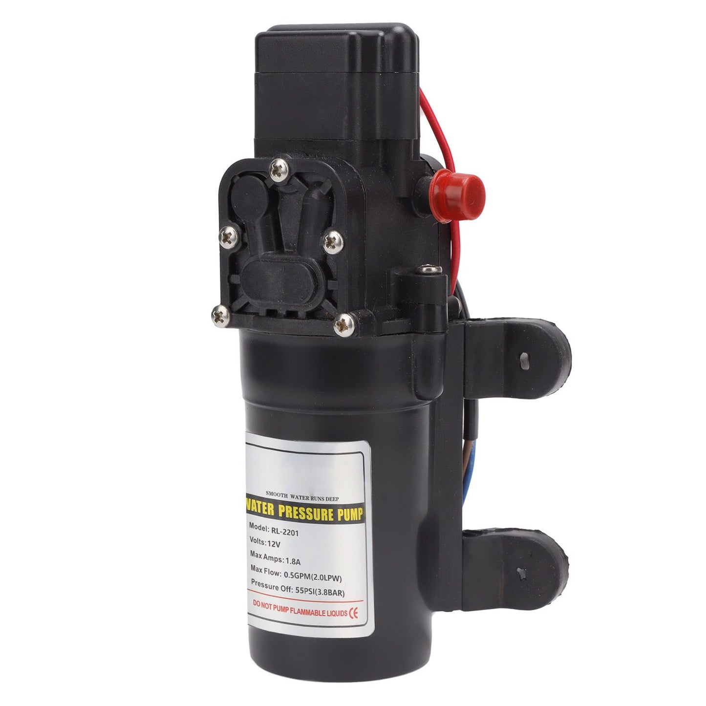 Water Pressure Diaphragm Pump Self Priming Diaphragm Pump High Pressure Water Pump for Outdoor RL 2201 12V