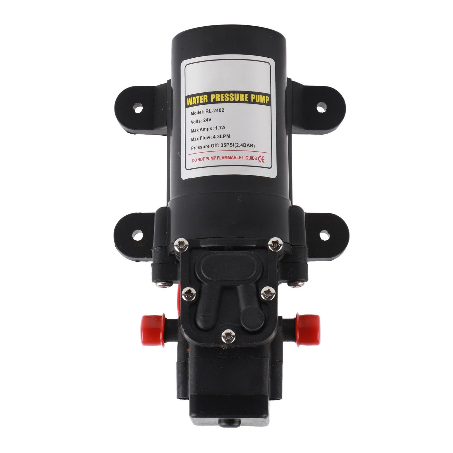 Water Pressure Diaphragm Pump Self Priming Diaphragm Pump High Pressure Water Pump for Outdoor RL 2402 24V