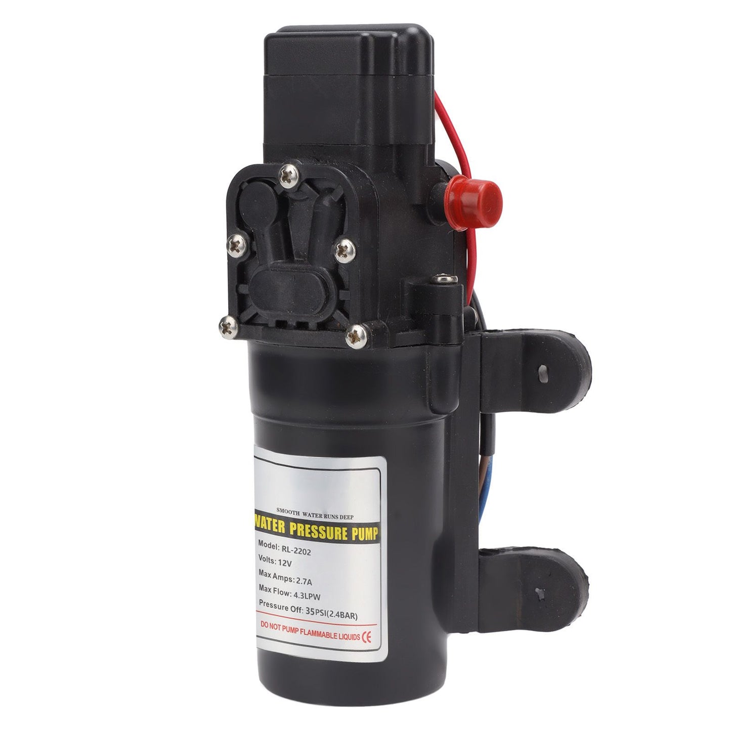 Water Pressure Diaphragm Pump Self Priming Diaphragm Pump High Pressure Water Pump for Outdoor RL 2202 12V