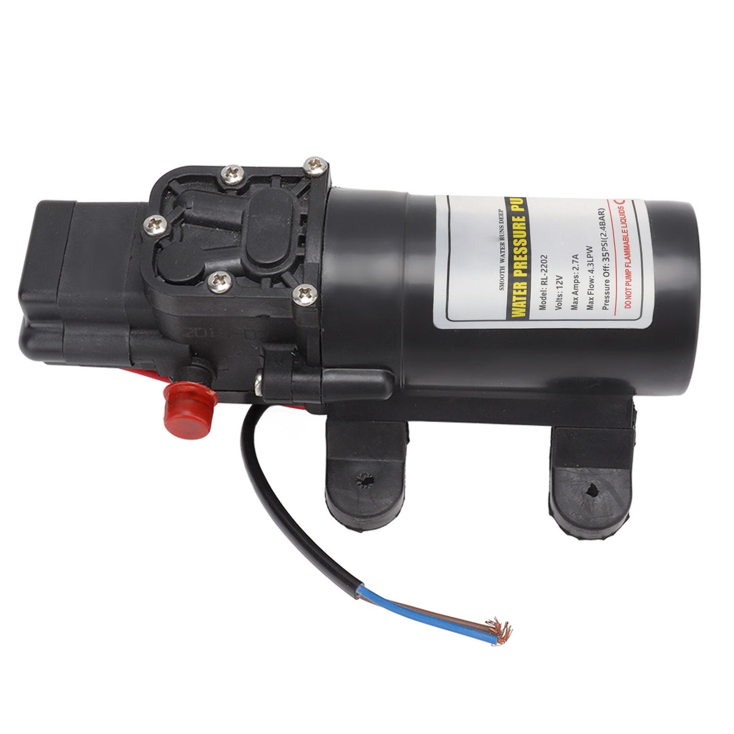 Water Pressure Diaphragm Pump Self Priming Diaphragm Pump High Pressure Water Pump for Outdoor RL 2202 12V