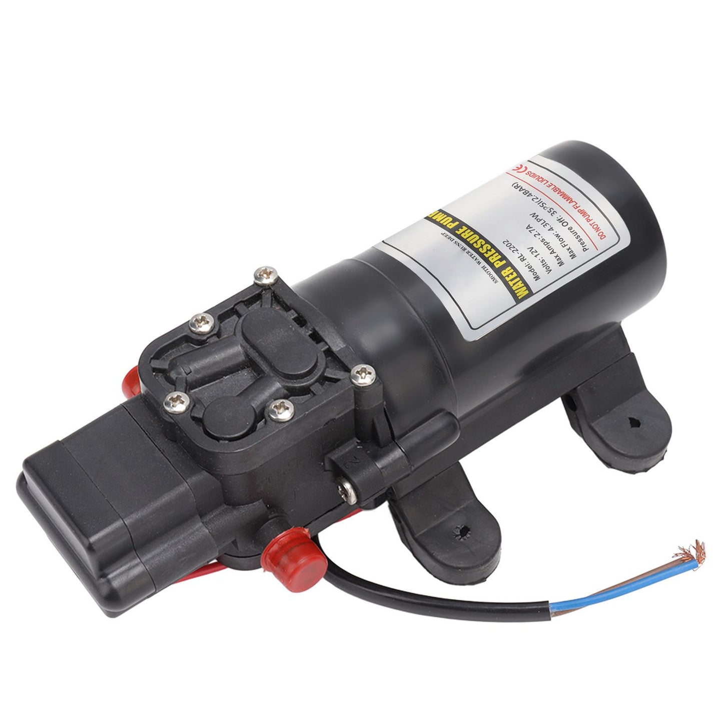 Water Pressure Diaphragm Pump Self Priming Diaphragm Pump High Pressure Water Pump for Outdoor RL 2202 12V