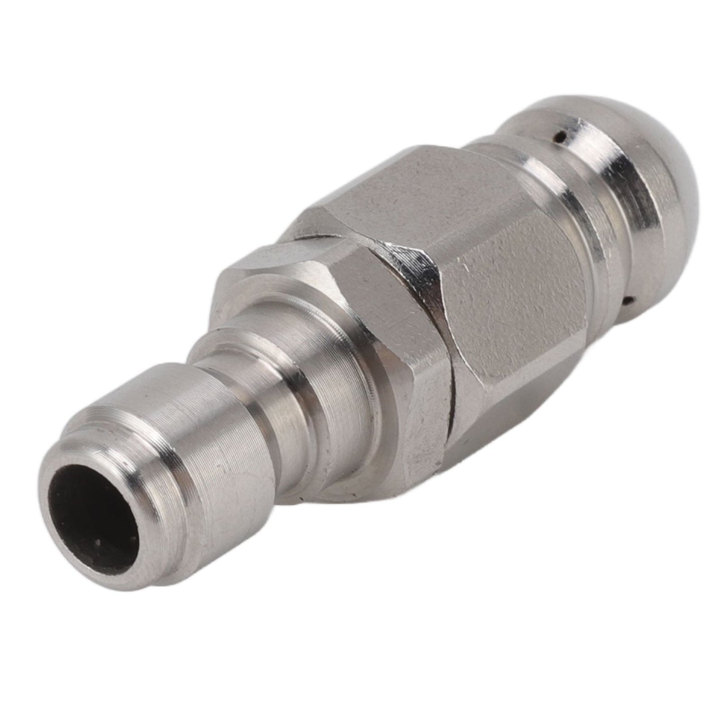 G1/4 Inch Stainless Steel High Pressure Washer Drain Sewer Cleaning Pipe Jetter Spray Quick Plug Drain Hose Nozzle