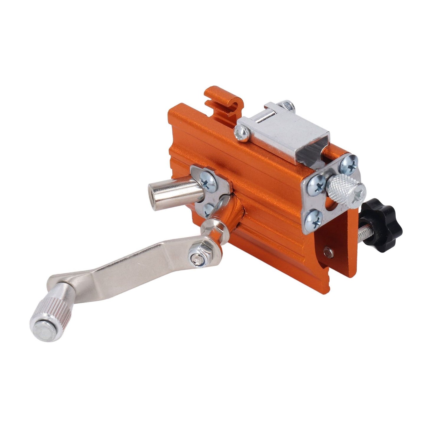 Portable Crank Chainsaw Sharpening Jig Stainless Steel Chainsaw Tooth Blade Grinder Precise Sharpening Kit for Repairing