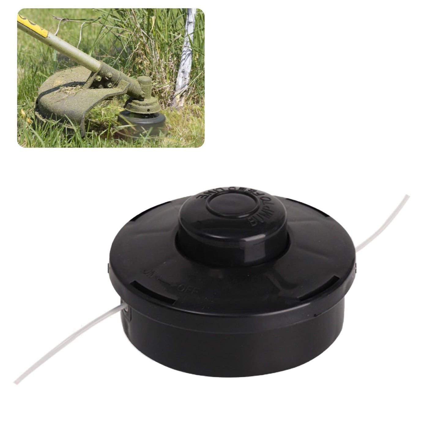 Trimmer Head Replacement for Lawn Mower Garden Grass Trimmer Garden Tool Accessories Black Trimming Head