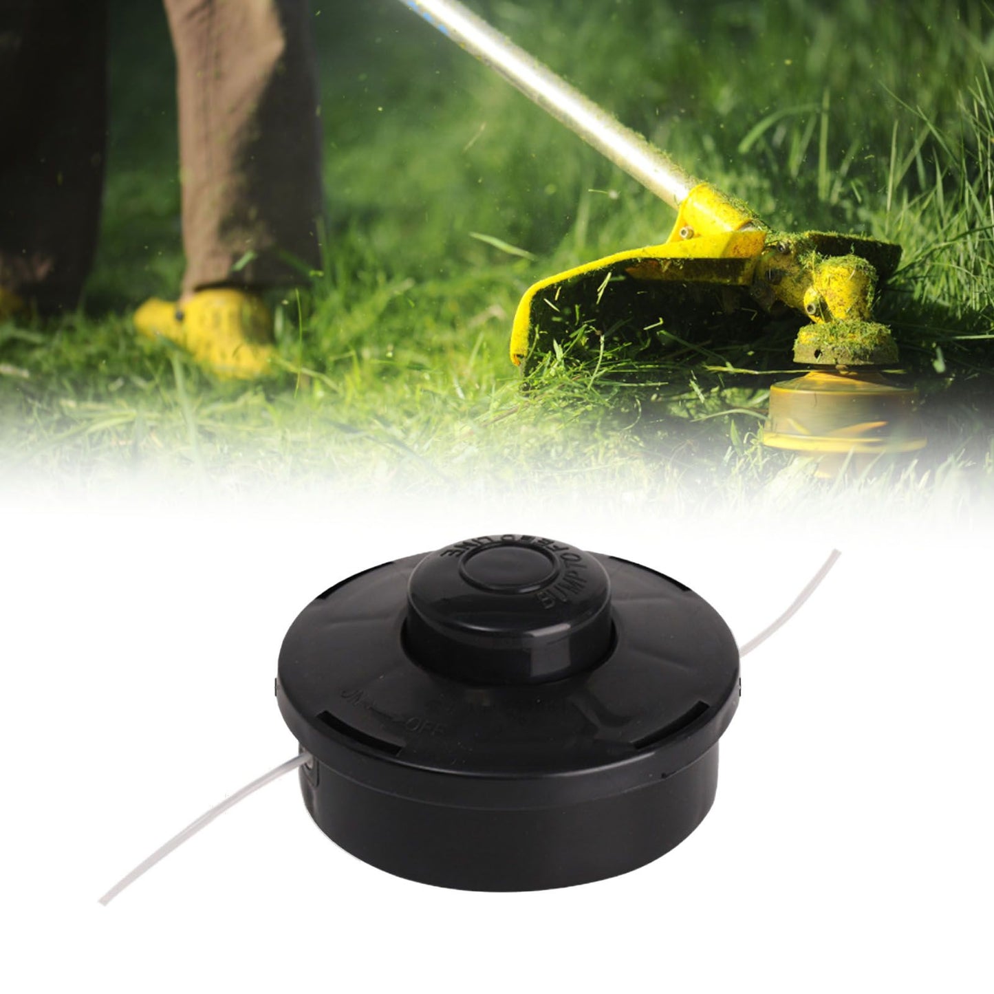 Trimmer Head Replacement for Lawn Mower Garden Grass Trimmer Garden Tool Accessories Black Trimming Head