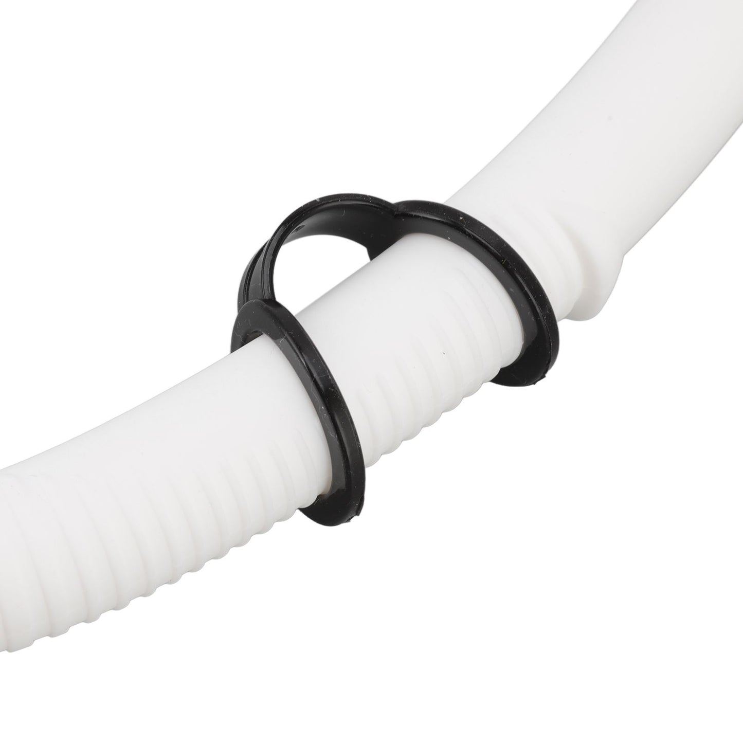 Diving Breathing Tube Foldable Soft Mouthpiece Silicone Freediving Snorkel for Spearfishing Swimming Snorkeling White