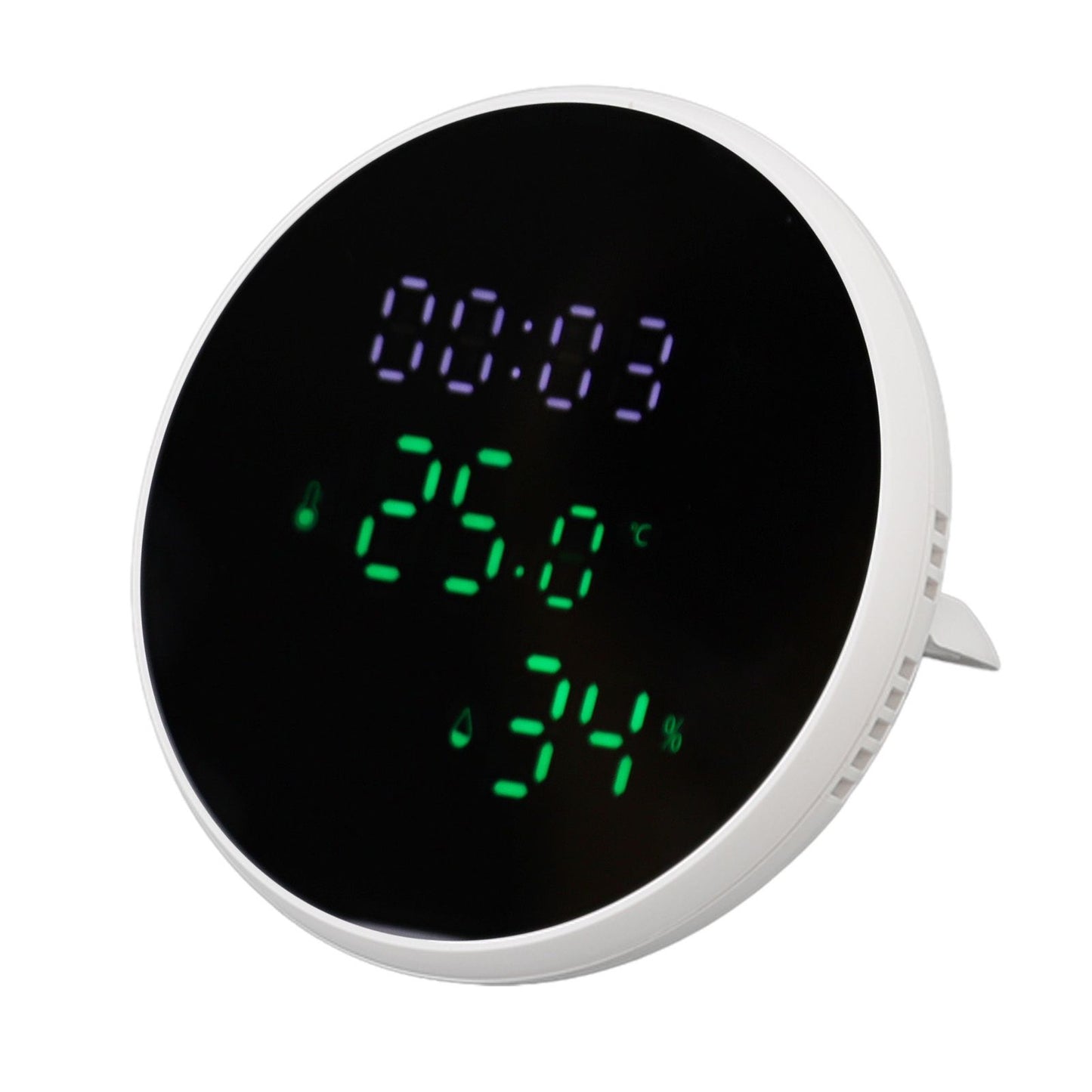 WiFi Thermometer Hygrometer High Accuracy Voice Control Smart Temperature Humidity Sensor with LED for Homes Office