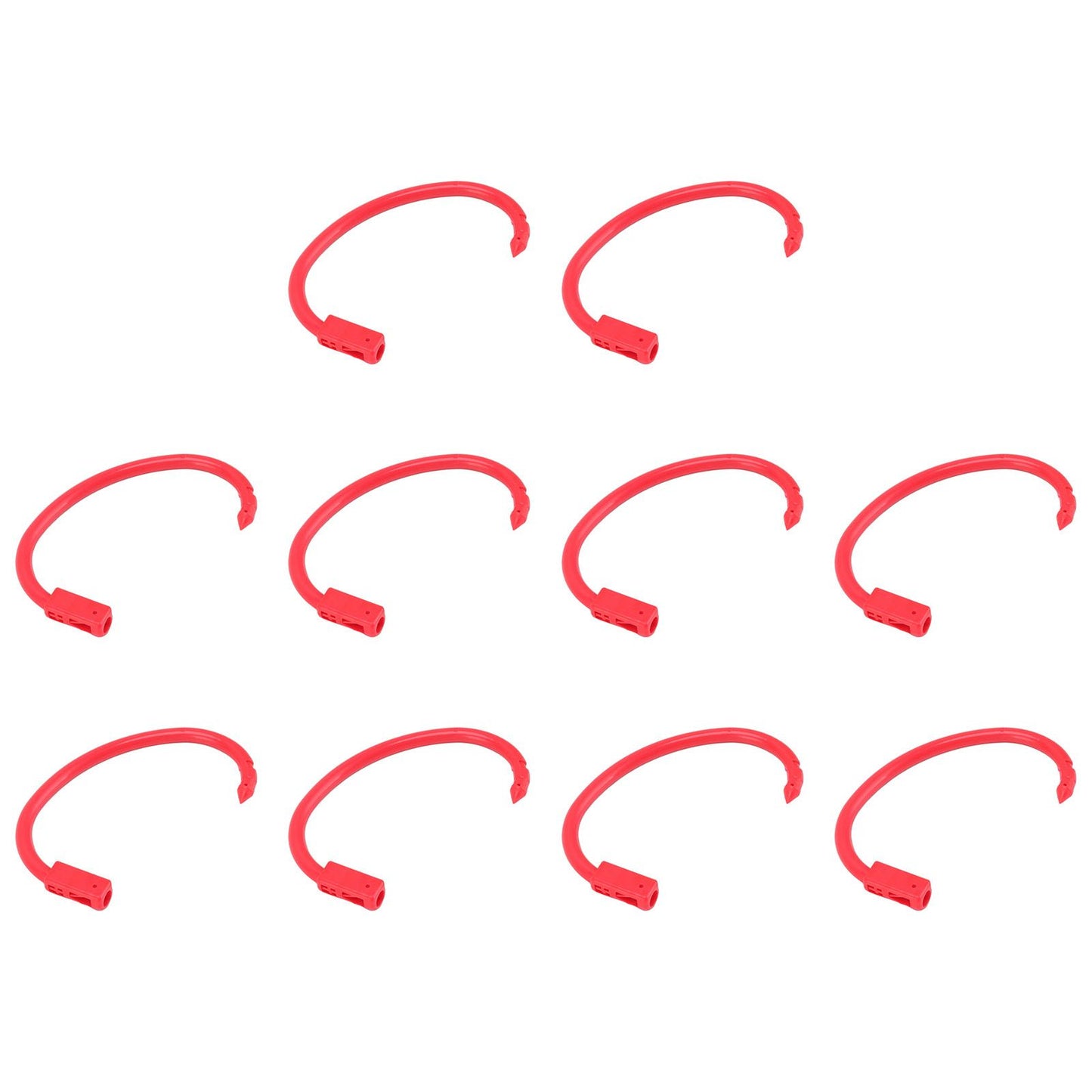 10 PCS Plastic Cow Nose Ring Large Cattle Breeding Nose Ring Livestock Nose Traction Rings
