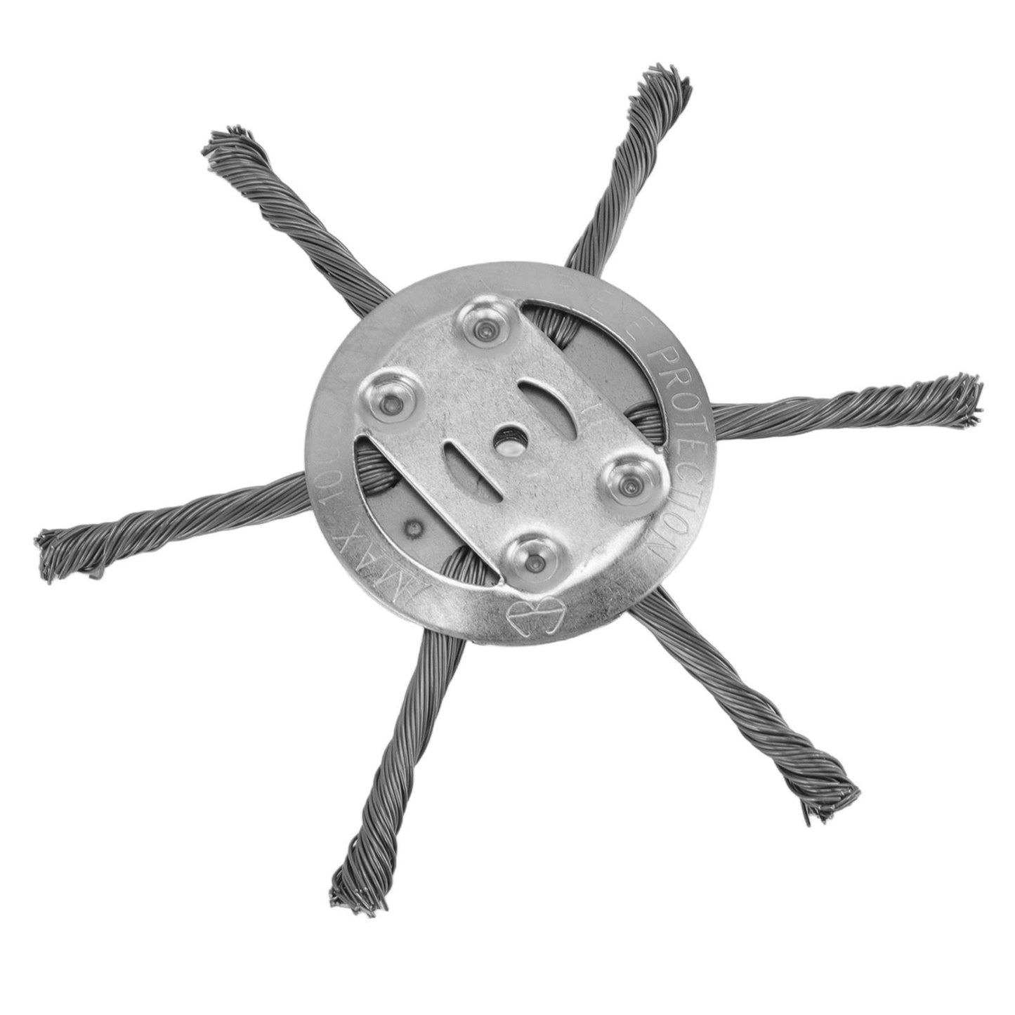 Steel Wire Grass Trimmer Head 6 Head Lawn Mower Trimmer Head Lawnmover Accessory 150mm 6 Blade Inner Hole 5.5mm