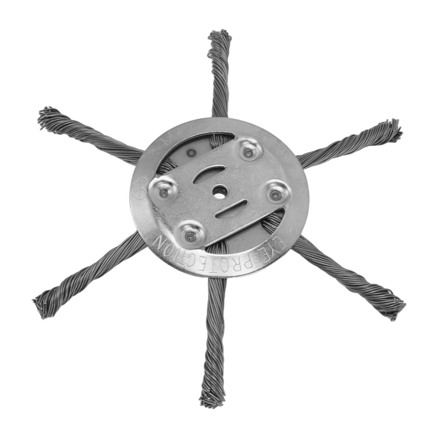 Steel Wire Grass Trimmer Head 6 Head Lawn Mower Trimmer Head Lawnmover Accessory 150mm 6 Blade Inner Hole 5.5mm