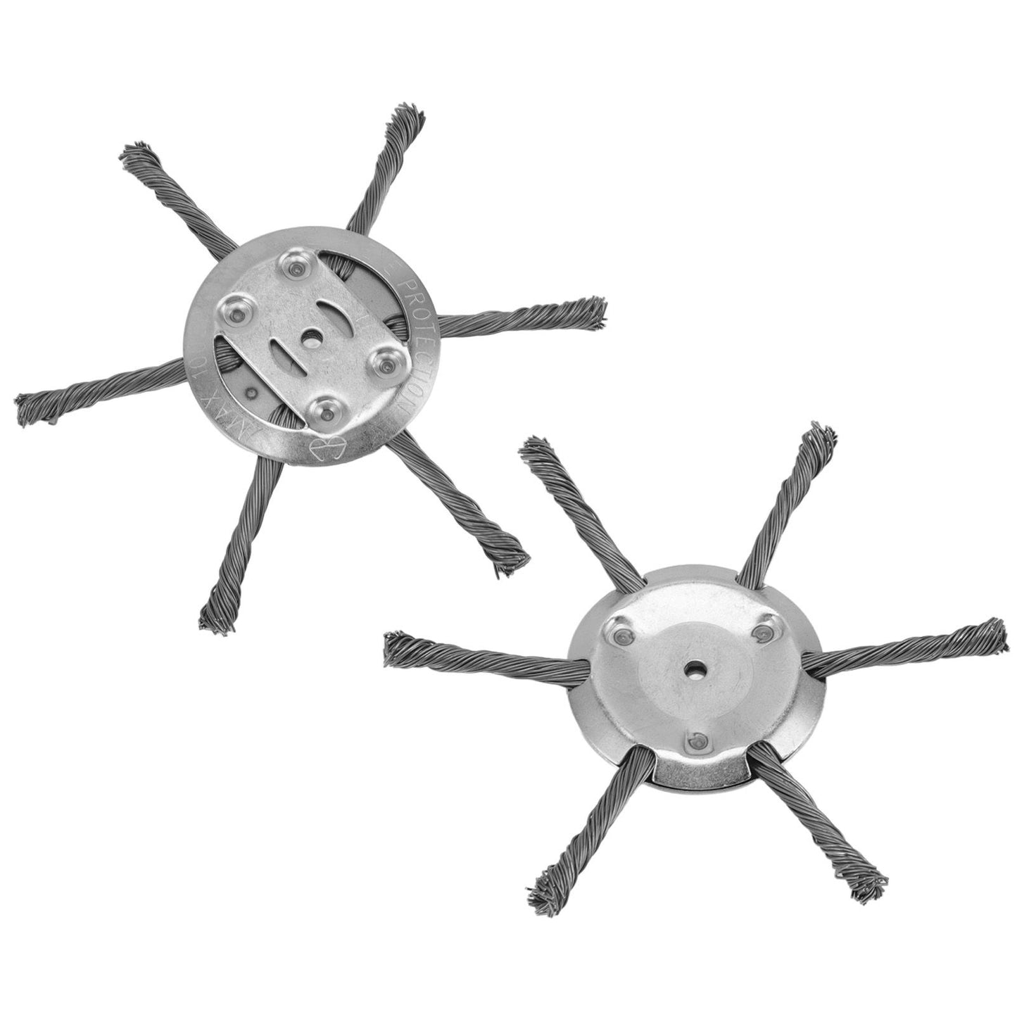 Steel Wire Grass Trimmer Head 6 Head Lawn Mower Trimmer Head Lawnmover Accessory 150mm 6 Blade Inner Hole 5.5mm