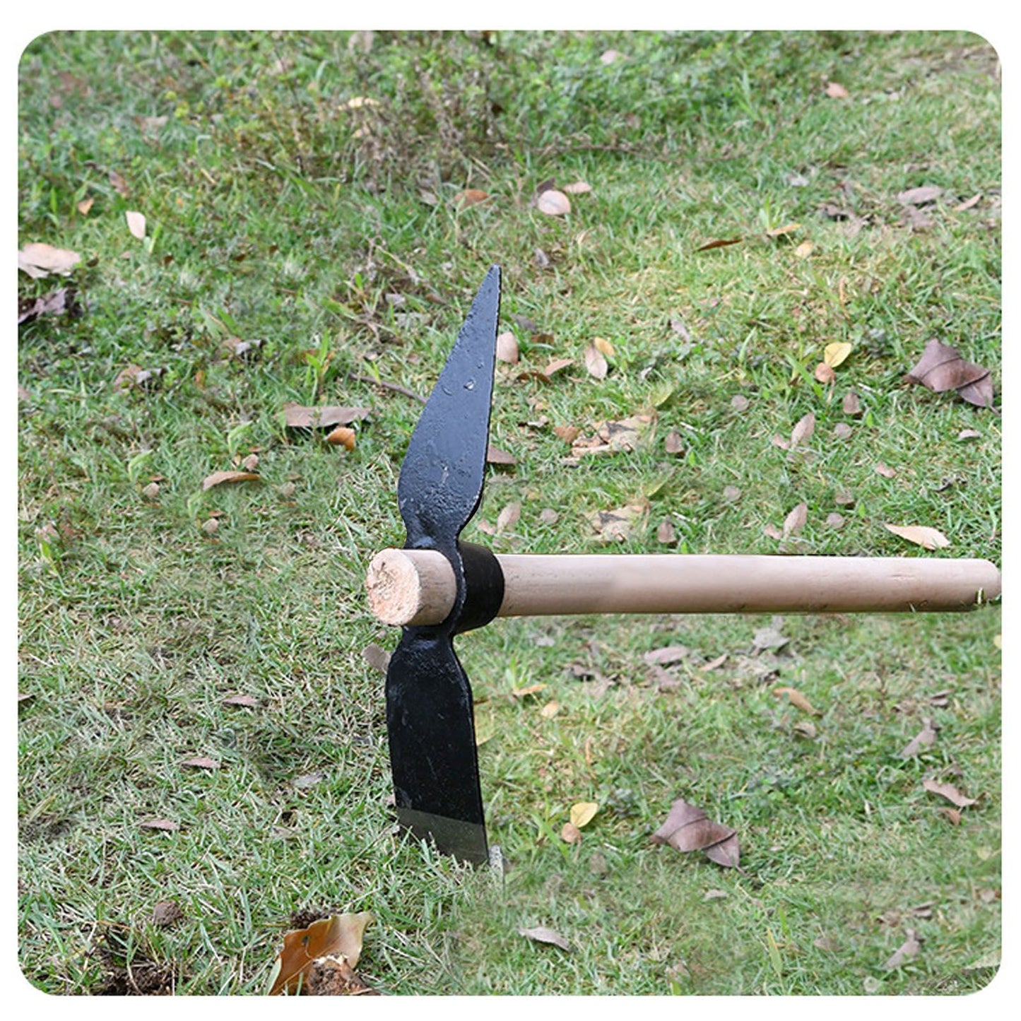 Garden Hoe Pick Garden Pick Mattock Multipurpose Hand Tool Digging Weeding Seeding Turning Soil Mining Tools