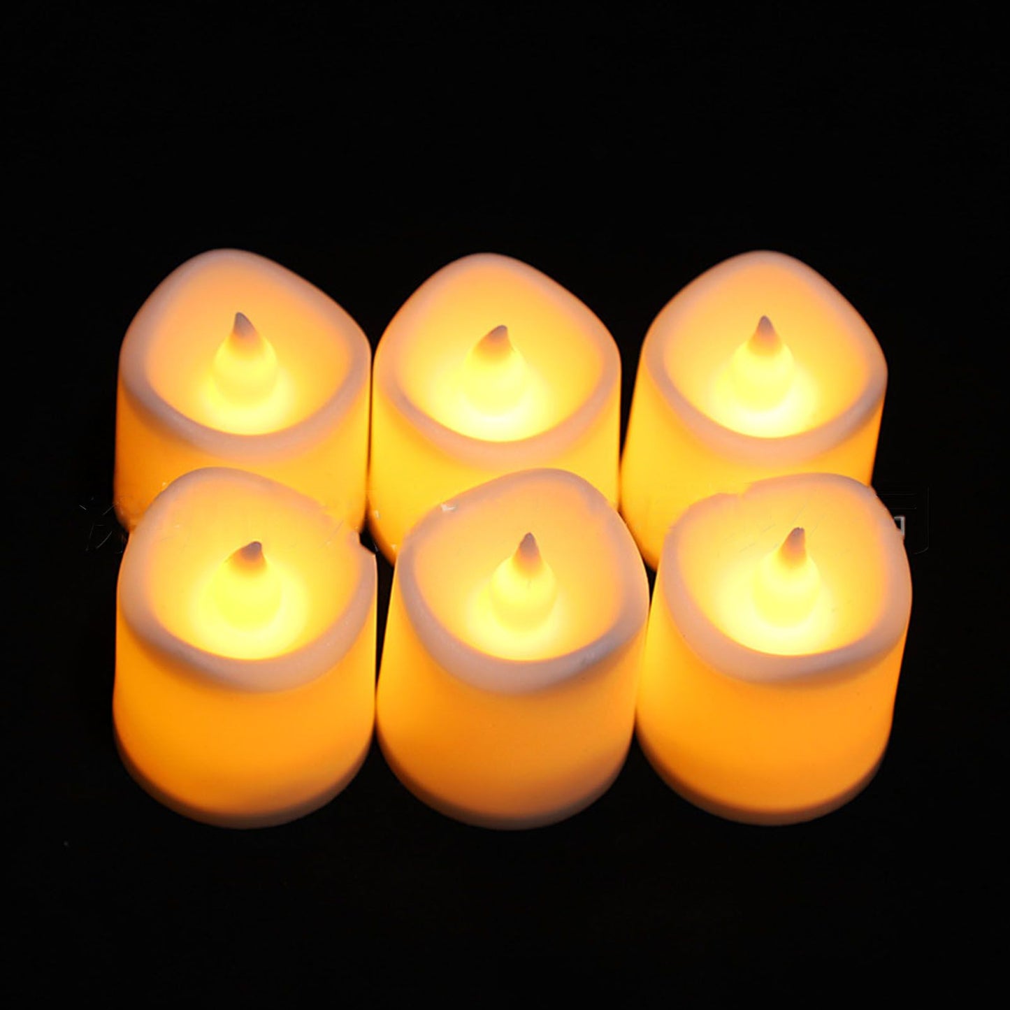 24PCS Electric LED Candles Plastic Electronic Components Tea Light Set For Wedding Confession Decoration Flameless