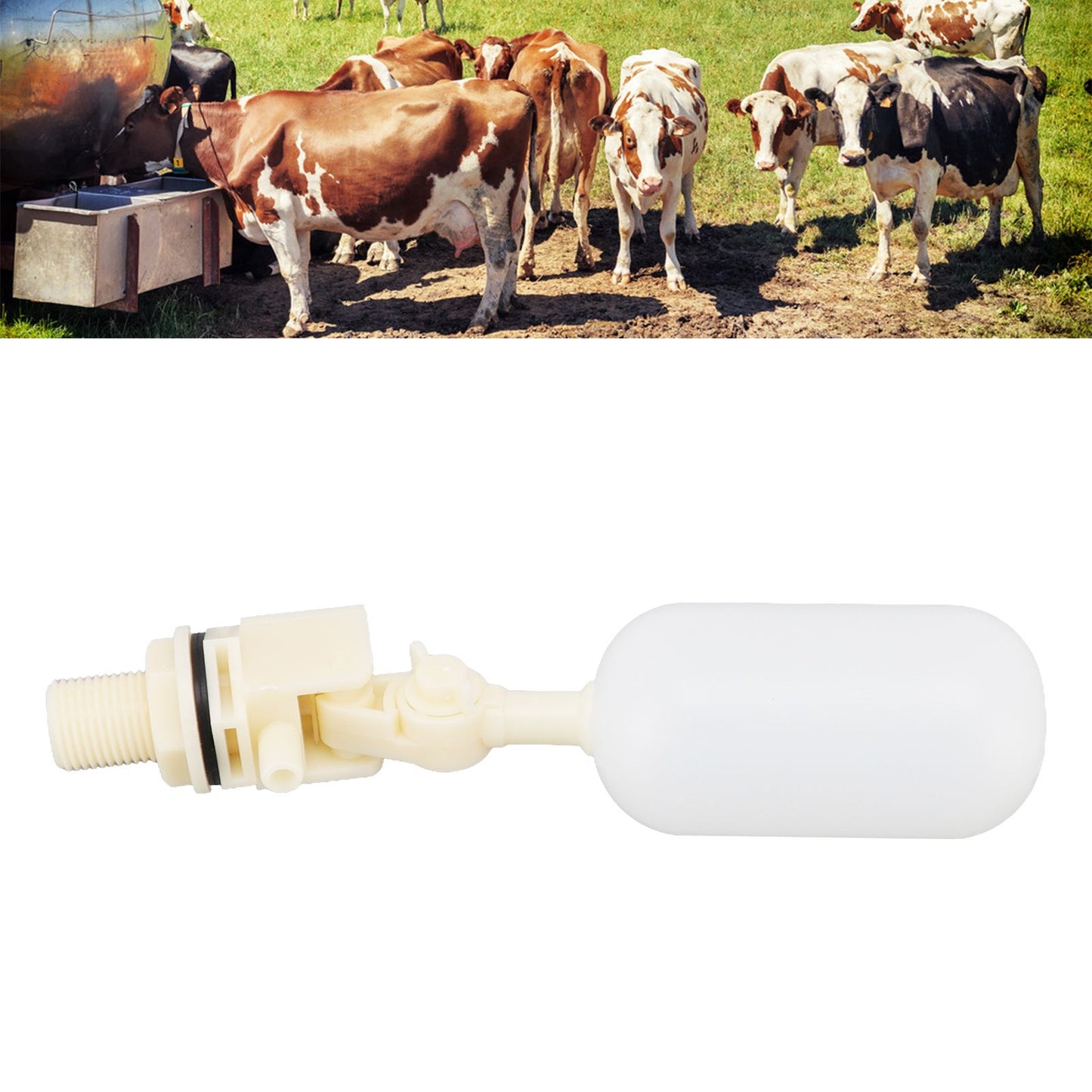G1/2 Male Thread Float Valve for Automatic Waterer Bowl Horse Cattle Goat Sheep Pig Dog Water Trough Farm Supplies