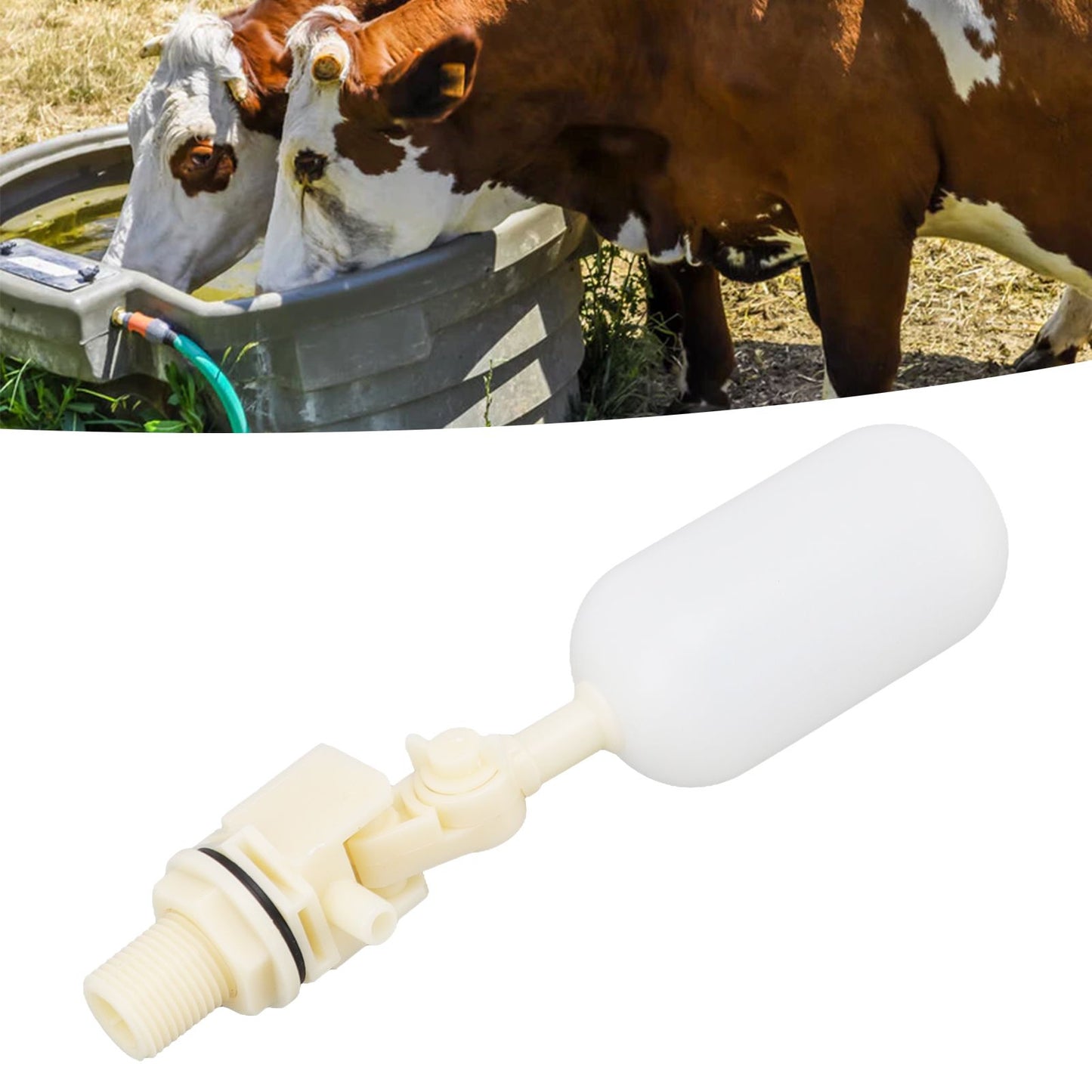 G1/2 Male Thread Float Valve for Automatic Waterer Bowl Horse Cattle Goat Sheep Pig Dog Water Trough Farm Supplies